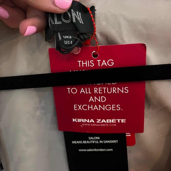 NWT Saloni Wrap Dress - Picture 4 of 5